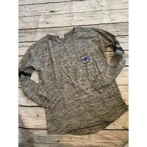 Victorias Secret PINK Grey Space Dye Long Sleeve T-Shirt Size XS Y2K